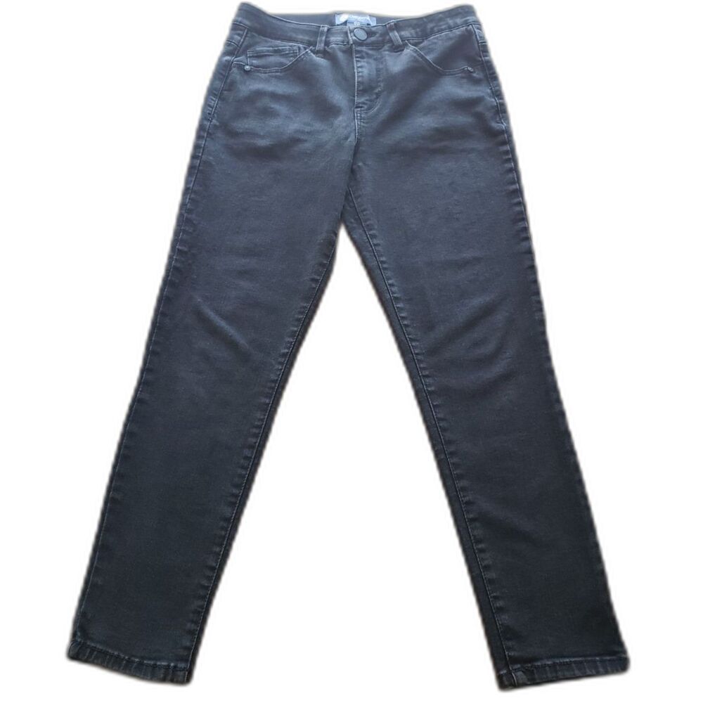 Democracy - "Ab" Solution Jeans - Kick Flare / Ankle - Black - Petite Size 6p - Picture 2 of 8